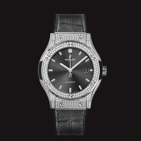 hublot classic fusion titanium diamonds 42mm|Hublot classic fusion titanium 42mm.